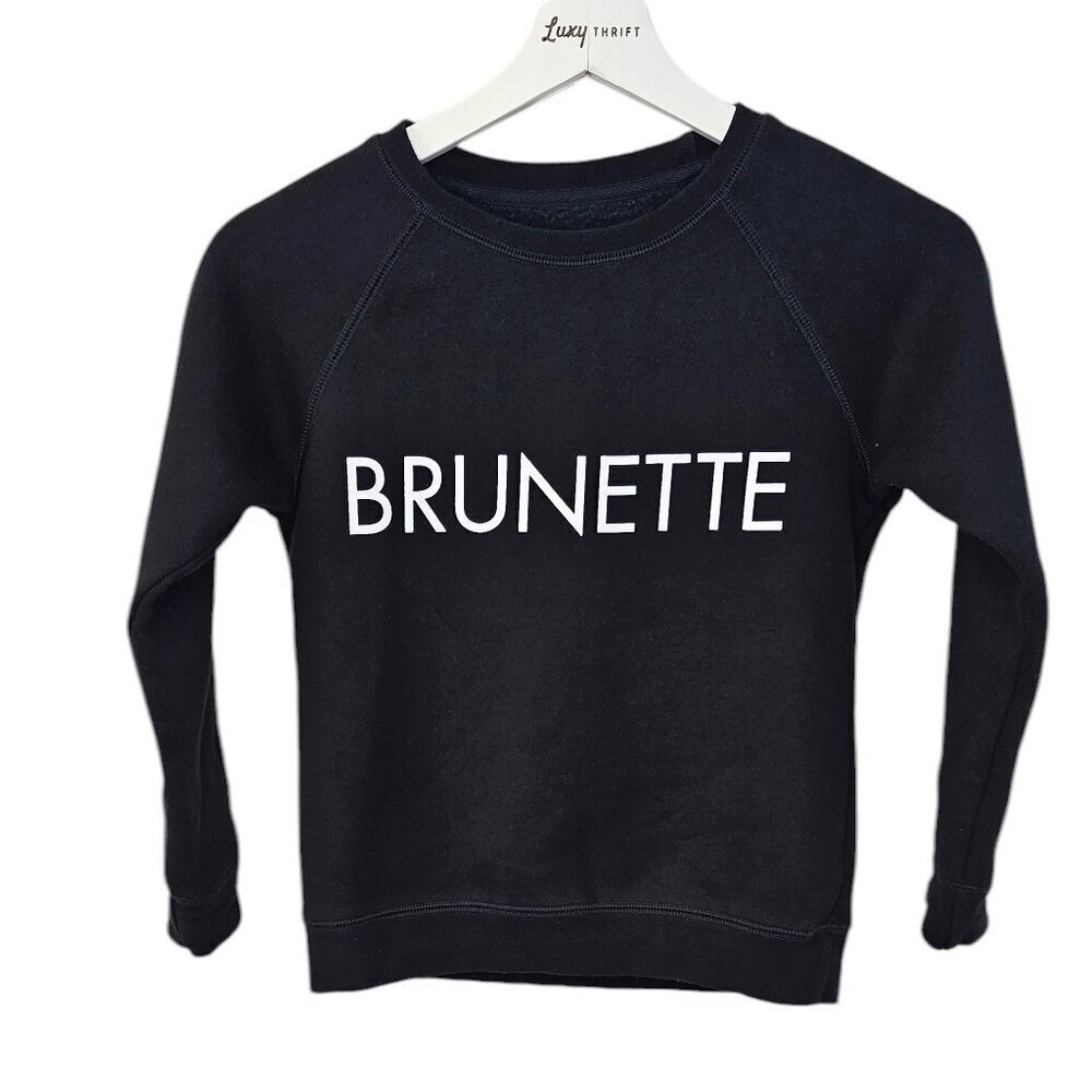 Brunette The Label, Kids, Girls Brunette Sweater, Black, Sweatshirt, Size 6-8